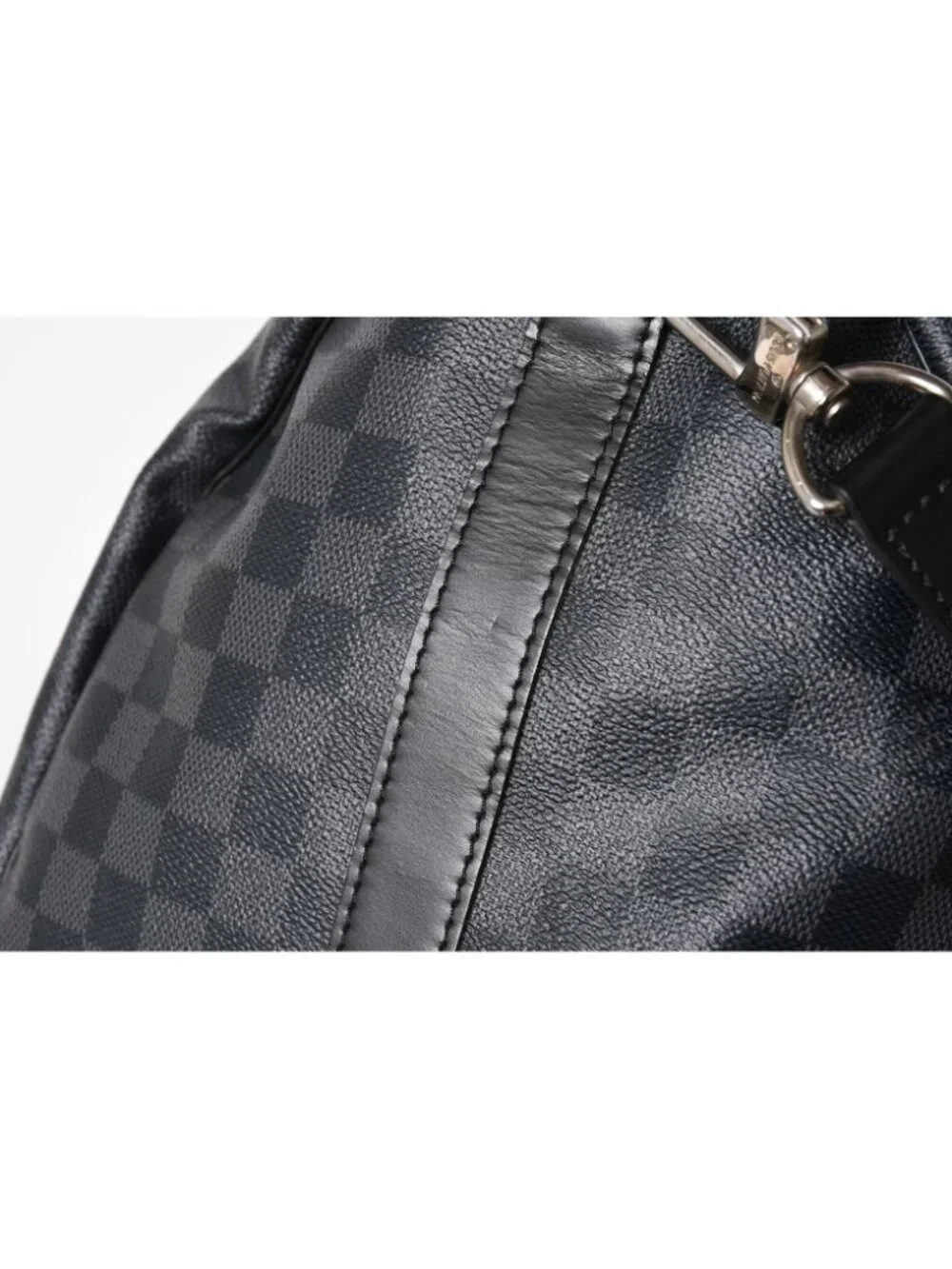 Louis Vuitton Keepall Bandouliere 55 Boston Bag Damier Graphite Black